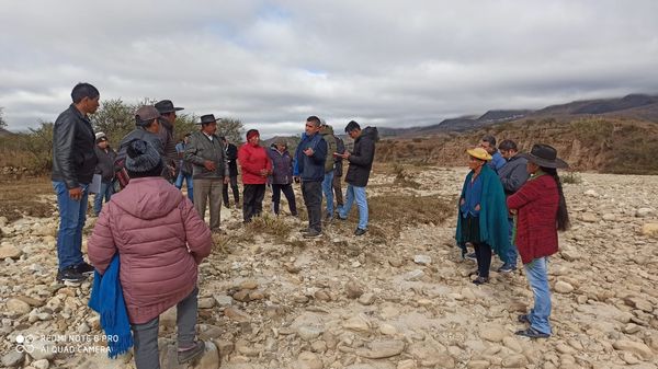 Inspección a la situación de terrenos que colindan con la orilla del río de la comunidad de Pinos Norte