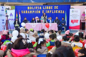 Campaña “Bolivia Libre de Sarampión e Influenza”