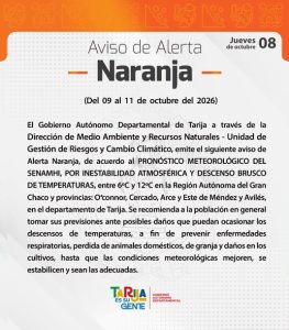 Aviso de Alerta – Naranja